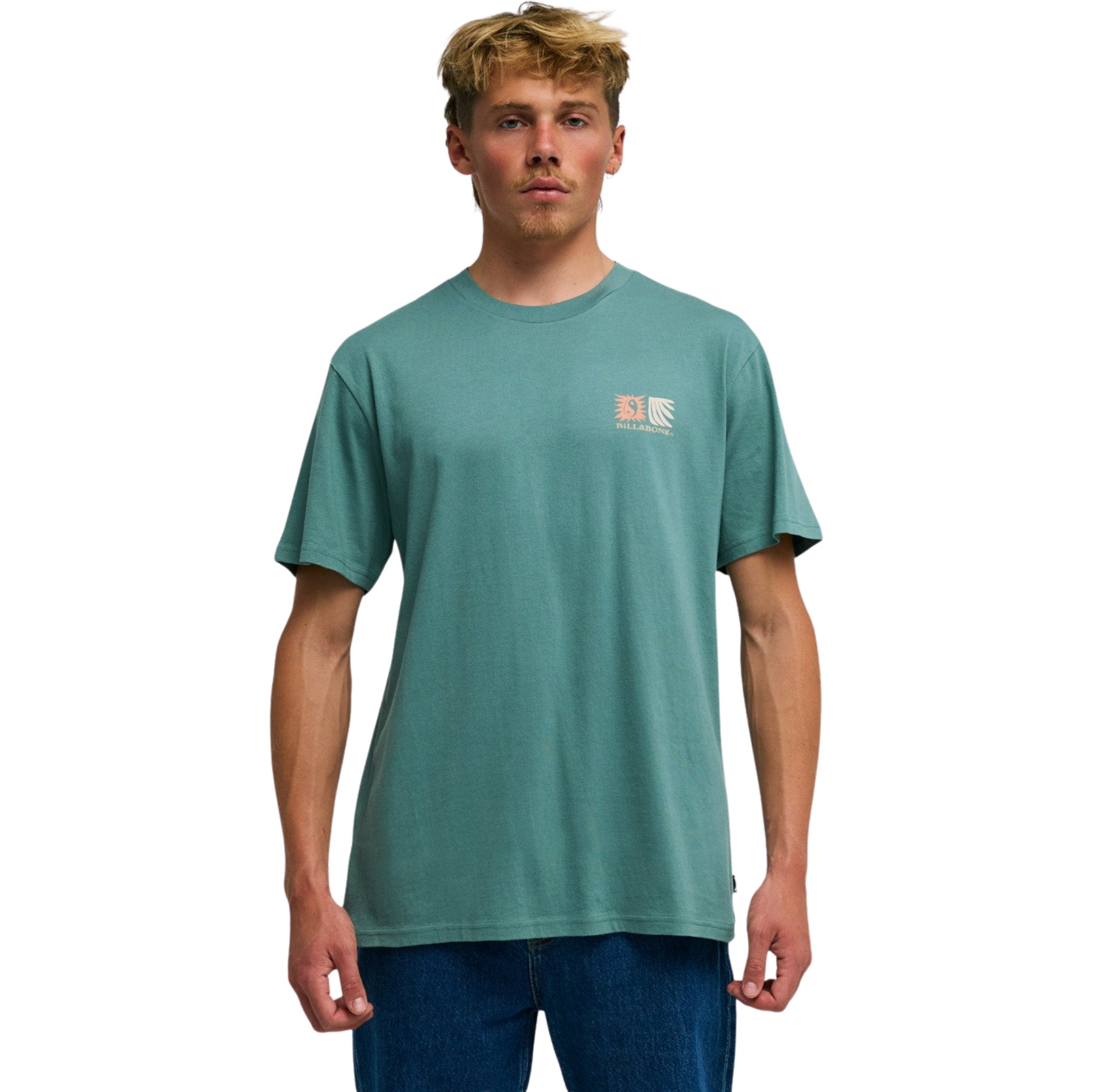 2026 Billabong Mens Surge T-Shirt EBYZT00563 - Sea Green